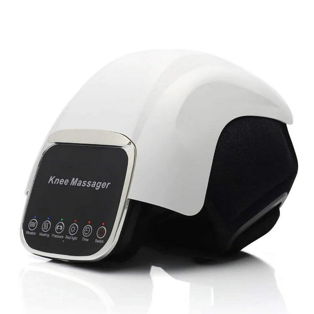 4-in-1 Cordless Knee Massager with Heat, Vibration, Air Compression & Red Light, Rechargeable Wrap for Soothing Joint Comfort and At-Home Relaxation
