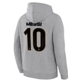 thumbnail image 4 of Buzo canguro con capucha Icon Sports Messi Argentina para niños, gris claro, 4 of 7