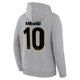 thumbnail image 4 of Buzo con capucha tipo pulóver Icon Sports Messi Argentina para niños, gris claro, 4 of 7