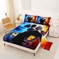 thumbnail image 2 of Erosebridal Football Sport Gamer Bed Sheets,Soccer Ball Game King Sheets For Kids Boys 4pcs, 2 of 6
