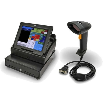 Royal TS1200MW Touchscreen Cash Register with LCD Screen + Barcode Laser Scanner