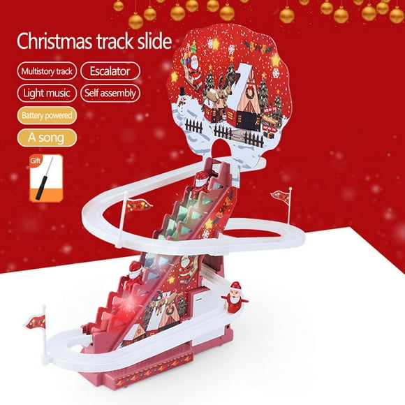 Rkxzt Toys - up to 60% off Clearance Santa Claus Automatic Climbing Stairs Electric Track Slide Early Education Educational Toys Gift Christmas Gift