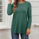thumbnail image 1 of MHFRRA Camisetas de Mujer para Uso Informal, Otoño e Invierno, Camisetas de Manga Larga con Cuello Redondo para Una Comodidad Diaria. Gn1, 1 of 5