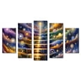 thumbnail image 1 of Cuadro decorativo Cuadros Abigail El Cielo Divina Comedia elegante moderno minimalista Set de 5 piezas 150cm x 80cm, 1 of 5