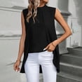 thumbnail image 3 of Levmjia Womens Tank Tops Sleeveless Round Neck Shirts Casual Round Neck Summer Tops V Neck Blouse Soft Polyester Pullover For Daily Wear, 3 of 8