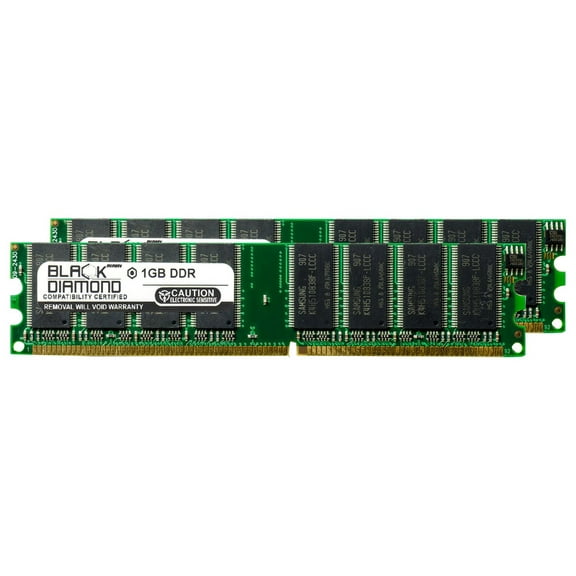 2GB 2X1GB RAM Memory for Sony VAIO PCV-RS Series RS326/G DDR DIMM 184pin PC3200 400MHz Black Diamond Memory Module Upgrade