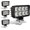 4 inch 4PCS, variant on 2 Pack 4 Inch 24W 2700LM Square LED Tractor Work Light, IP67 Waterproof 12V 24V Flood Driving Fog Pod with 180 Degree Adjustable Bracket for Truck SUV UTV ATV Tractor Forklift Loader Heavy Equipment,