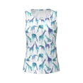 thumbnail image 3 of Picia Cool Giraffe Pattern Women's Workout Tank Top,Breathable Activewear,Slim Fit Athletic Top,Versatile Workout Moisture-wicking top-X-Large, 3 of 9