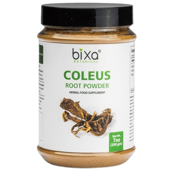 Coleus Root Powder (Coleus forskohlii), Supports Healthy Metabolism & Weight Management by Bixa Botanical - 7 Oz (200g)