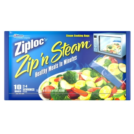 Ziploc Pinch And Seal Zip N Steam Microwave Cooking Bags Medium 10 Ziploc Pinch And Seal Zip N Steam Microwave Cooking Bags Medium 10 Ct
