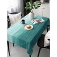 thumbnail image 6 of Turquoise Ombre Table Cloth, Modern Abstract Art Ocean Oil Painting Waterproof Tablecloth for Rectangle Tables, Reusable Washable Fabric Table Cover for Restaurant Kitchen Dining Tables 60"x120", 6 of 6