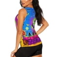 thumbnail image 3 of Lsque Geometry Dash Printed Workout Tank Tops for Women, Athletic Sports Tank Tops, Compression Sleeveless Dry Fit Shirts,Sleeveless Yoga Shirt-X-Large, 3 of 9