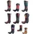 thumbnail image 7 of Urbalabs Western USA Flag Army Cowboy Boot Vase 10 Inch Black Green Military Cowboy Boot Flower Vase Decorative Cowboy Boots Vases Home Office Rustic Decor Country Living Wedding Centerpiece, 7 of 7