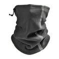 thumbnail image 1 of Riforla Winter Rocking Fleece Hundred Change Warm Scarf Windproof Warm Cap Outdoor Night Riding Facemask Cold Skiing Reflective Strip Drawstring Half Face Neck Cover Dark Gray, 1 of 8