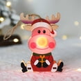 thumbnail image 4 of Glowing Christmas Hanging Ornament Christmas Tree Decoration Sign Wooden Hanging Reindeer, 4 of 6
