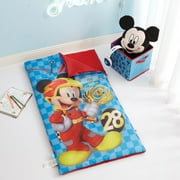 Angle View: Disney Mickey Mouse 3 Piece Slumber Bag, Pillow & Storage Cube Set