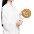 thumbnail image 4 of Round Ritual Fan Chinese Style Fans Photography Fan Handheld Fans Photography Props Chinese Style Bride Wedding Round Flower Fan Bride Antique Fan, 4 of 5