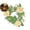 Orange, variant on Artificial Rose Candle Rings, Floral Wreaths with Eucalyptus Leaves Greenery Garland for Pillar Candle Lantern Wedding Centerpiece Party Home Table Decor