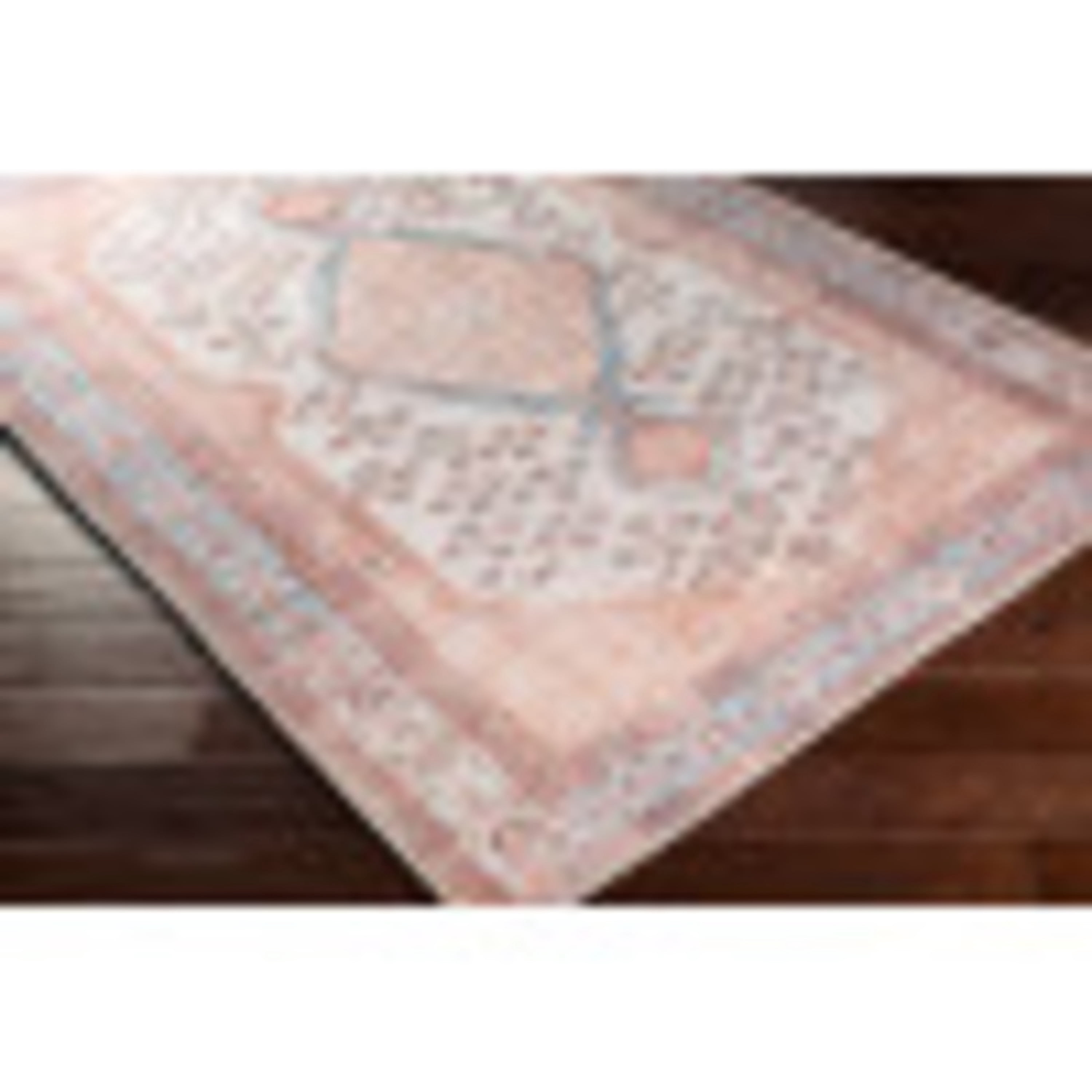 Livabliss Amelie Vintage Washable Area Rug,5'3" x 7'3",Blush