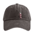 thumbnail image 4 of VLOOCKLW Adjustable Baseball Cap Men Women Vintage Striped Bhutanese American Flag Breathable Sun Protection Hat for Outdoor Sports Casual Daily, 4 of 4