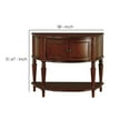thumbnail image 4 of Brenda Console Table with Curved Front Brown, 4 of 5