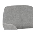 thumbnail image 6 of Brant House Alassio 34.25" Upholstered Polyester Fabric Office Chair in Gray, 6 of 8