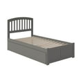 thumbnail image 4 of Richmond Twin Platform Bed with Flat Panel Foot Board and Twin Size Urban Trundle Bed in Grey, 4 of 7