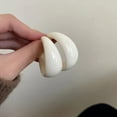 thumbnail image 4 of LAICAIW Grande Boucle d'Oreille Ovale Simple en Plastique, 4 of 7