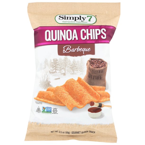 Simply7 Quinoa Chips, Barbeque, 3.5 Oz.