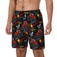 thumbnail image 2 of Daiia Monster Truck Mens Swim Trunks Swim Shorts Quick Dry Swim Shorts with Mesh Lining Pockets-XX-Large, 2 of 9