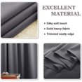 thumbnail image 2 of Cortinas Blackout con Aislamiento Térmico para Estar/Recámara Ventana, con Ojales en la Parte Superior, Suave 100% Poliéster Tela Impermeable, Reducción Ruido, 2 Paneles, Gris Oscuro, 2 of 4