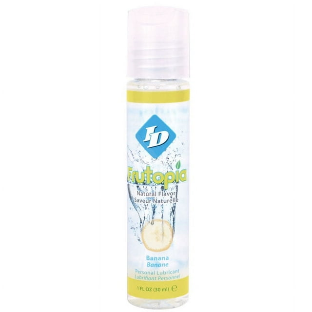 Lubrifiant Personnel à Base d'Eau Aromatisé ID Frutopia, Banane, 1 oz