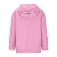 thumbnail image 5 of Meichang Hoodies for Women Oversized Sweatshirts Solid Long Sleeve Hooded Pullover Tops Casual Loose Fit Fall Sweatshirt, 5 of 5