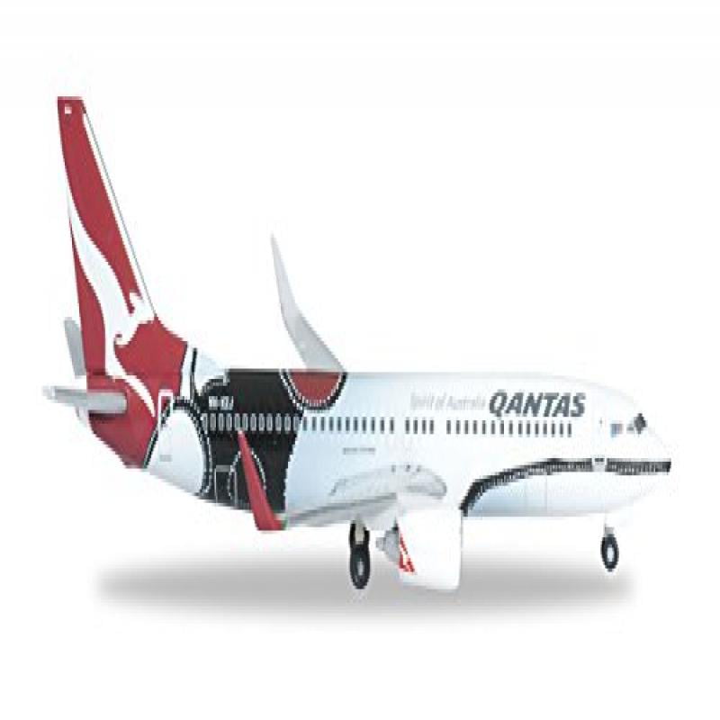 Daron Herpa Qantas 737-800 Mendoowoorrji Diecast Aircraft 1//500 Scale
