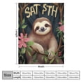 thumbnail image 4 of ARISTURING  Sloth Blanket Gifts for Kids Adults Sloths Lovers Lightweight  Sloth Throw Blanket, 4 of 6