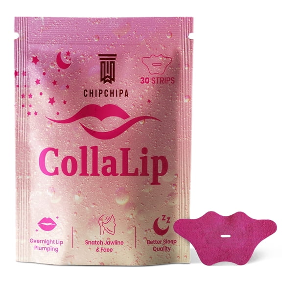 Mouth Tape Infused with Hydrating Collagen And Vitamin C for All Skin Types, 30 Count, Pink