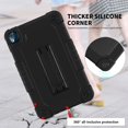 thumbnail image 3 of FIEWESEY Kids Case for Nokia T10 8 Inch Tablet,Shockproof Kids Friendly Rugged Cover with Shoulder Strap & Kickstand Hybird Case for Nokia T10 8 Inch Tablet+Screen Protector (Black/Black,1 Pcs), 3 of 6