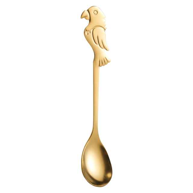 Dinnerware Set Parrot Shaped Stainless Spoon Multi Colored Long Handled Coffee Stirring Spoon Dessert Spoon