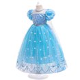 thumbnail image 1 of Vestido infantil, vestido de princesa, vestido de copo de nieve brillante para niñas, vestido esponjoso, 1 of 5