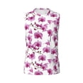 thumbnail image 6 of Lsque Orchids Flowers Print Men's Cotton Blend Sleeveless Muscle Shirts (S-3XL)- Moisture Wicking, Odor Protection, UPF 30+,3X-Large, 6 of 8