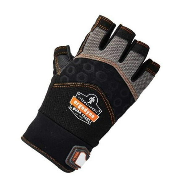 Ergodyne ProFlex 900 Half-Finger Impact Gloves - Black, Extra Large