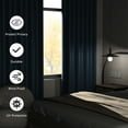 thumbnail image 4 of Blackout Curtains, 52 x 84 inch Blackout Curtains Set of 2 Panels, Thermal Insulated Room Darkening Curtains for Bedroom, Privacy Protection & Noise Reducing, Navy Blue, 4 of 7