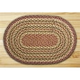 thumbnail image 1 of Earth Rugs 07-324 Olive-Burgundy-Gray Oval Rug, 1 of 1