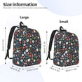 thumbnail image 4 of Daiia Holiday Christmas Cookies Vintage Canvas Backpack for Men and Women ,Hiking Backpack,Travel Laptop Bag for School,Large Capacity Backpack, 4 of 8