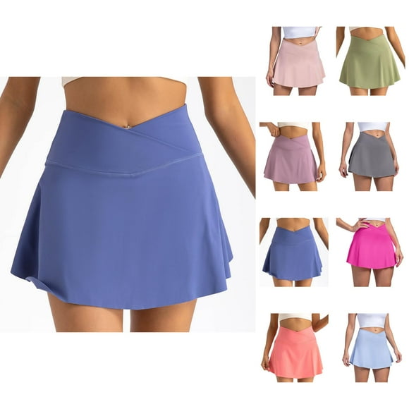 Womens Skorts High Waisted Athletic Golf Tennis Skirts with Inner Shorts and Pockets Skorts for Woman