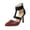 Red, variant on VerPetridure Women's Sandals Summer Casual Shoes Back Zip Ankle Strap Sandals Super High Heel Pointed Toe Stilettos