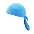 thumbnail image 2 of Naiovety Sombreros Gorros de quimio Pañuelo para la cabeza Bandana Quick Sun Pasamontañas atado por detrás Hip Pop Head Wrap Casco Capucha interior Ciclismo azul Naiovety OD020489-02B, 2 of 6