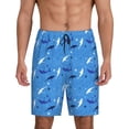 thumbnail image 1 of Fotbe Cute Shark Pantalones Cortos de Pijama para Hombre, Ropa de Dormir, Pantalones de Pijama Cortos para Hombre-3X-Large, 1 of 6