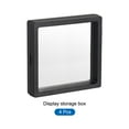 thumbnail image 3 of Uxcell Floating Thin Film Display Box, ABS Frame Case 4.33 inch x 4.33 inch x 0.79 inch Black Pack of 4, 3 of 5