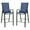 Navy, variant on Flash Furniture 2 Pack Brazos Series Brown Outdoor Barstool with Flex Comfort Material and Metal Frame